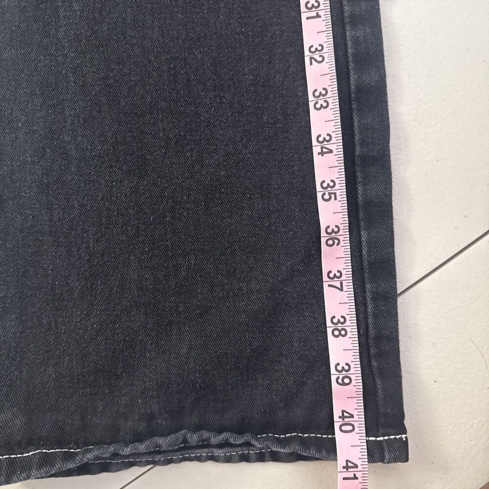 Romwe Grunge Punk Plus Letter & Skull Print Flap Pocket Side Cargo Pants Size 6 - Picture 11 of 12